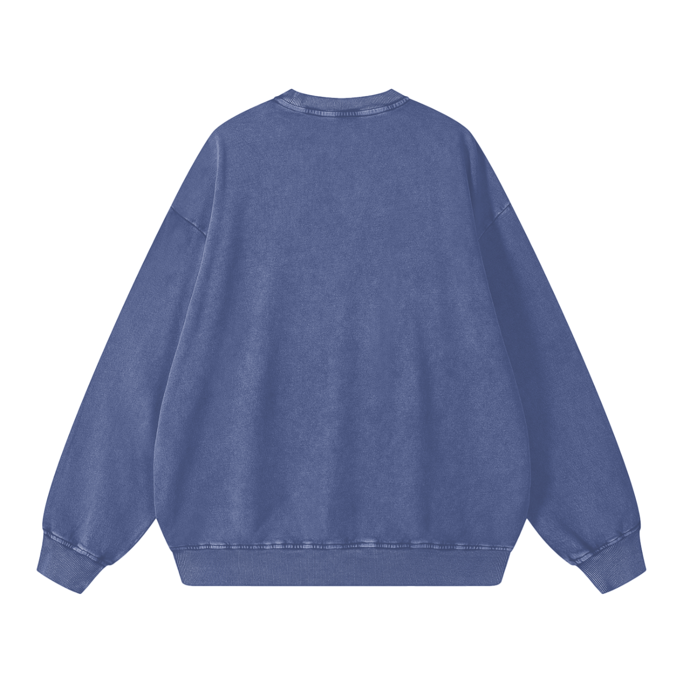 Snow Washed Cotton Crewneck Sweatshirt