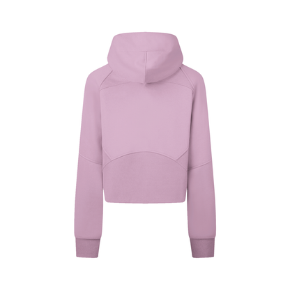 Cropped Zip-Through Hoodie