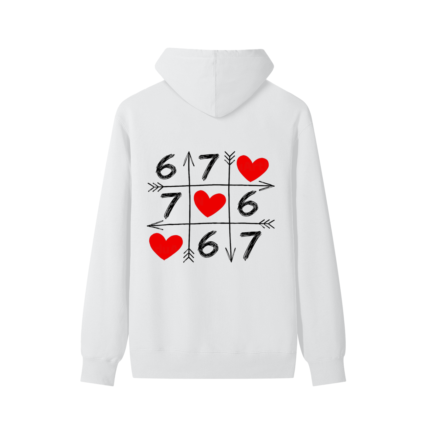 Valentine’s Classic Cotton Hoodie – Unisex Loose Fit