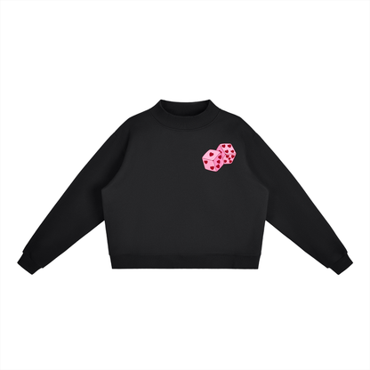 Valentine’s Essential Fleece Mock-Neck Sweatshirt