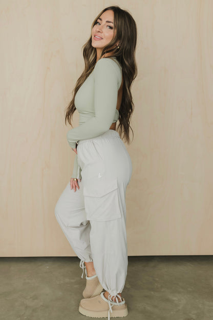 Annabelle Long Sleeve with Built-In Bra – Sleek Support Top for Everyday Comfort