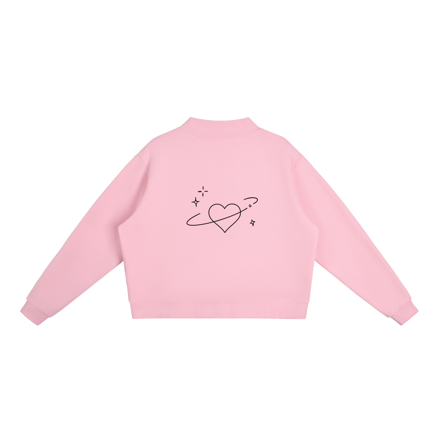 Valentine’s Essential Fleece Mock-Neck Sweatshirt