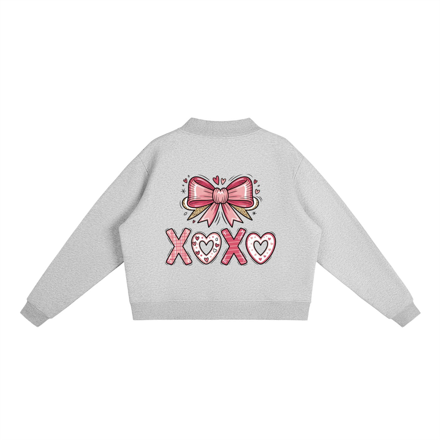 Valentine’s Essential Fleece Mock-Neck Sweatshirt