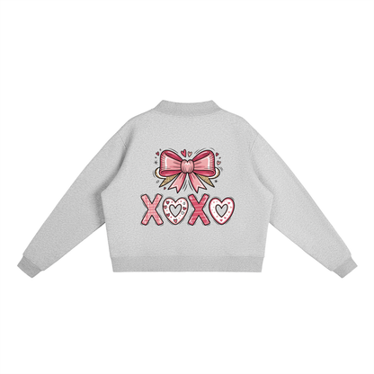 Valentine’s Essential Fleece Mock-Neck Sweatshirt