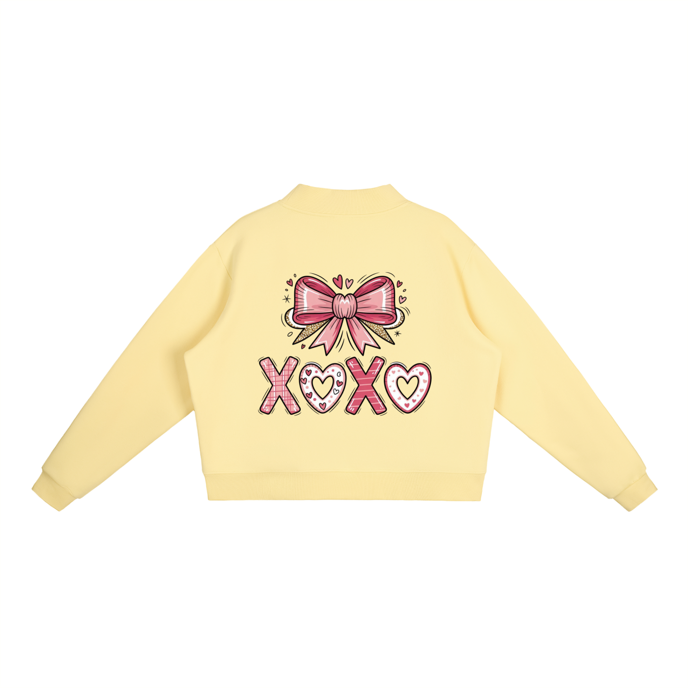 Valentine’s Essential Fleece Mock-Neck Sweatshirt