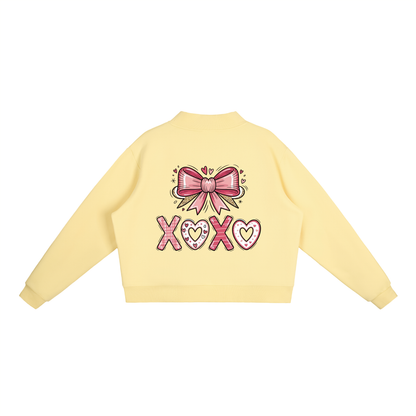 Valentine’s Essential Fleece Mock-Neck Sweatshirt