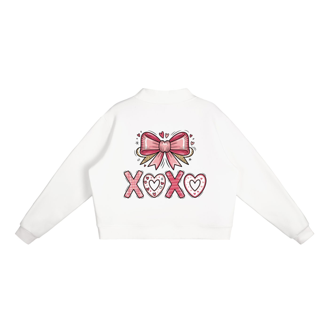 Valentine’s Essential Fleece Mock-Neck Sweatshirt