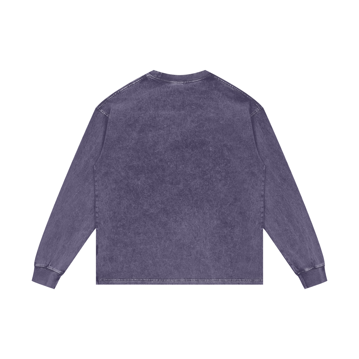 Acid Wash Cotton Long Sleeve T-Shirt