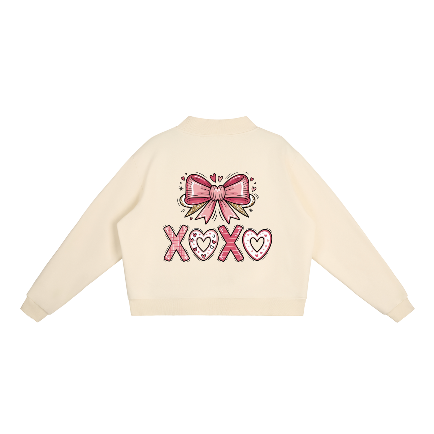 Valentine’s Essential Fleece Mock-Neck Sweatshirt