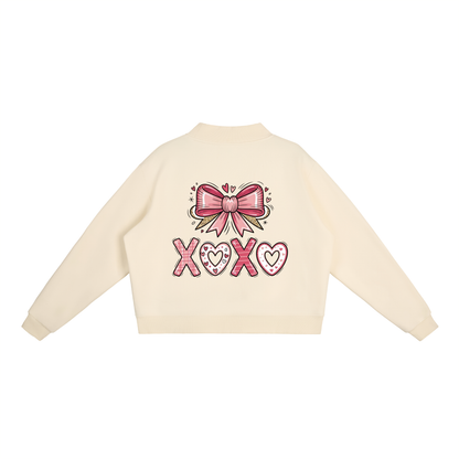 Valentine’s Essential Fleece Mock-Neck Sweatshirt