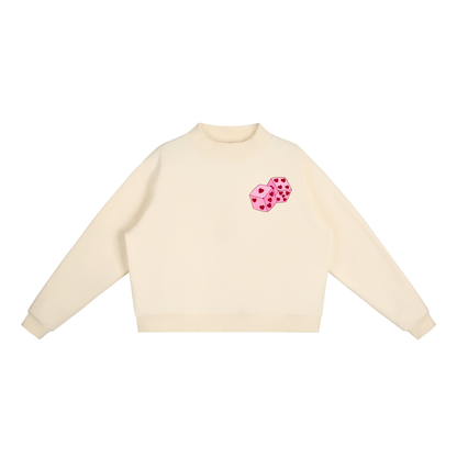 Valentine’s Essential Fleece Mock-Neck Sweatshirt