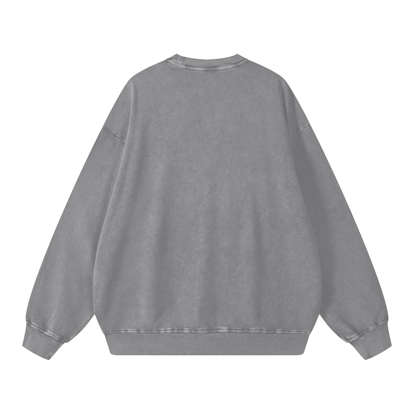 Snow Washed Cotton Crewneck Sweatshirt