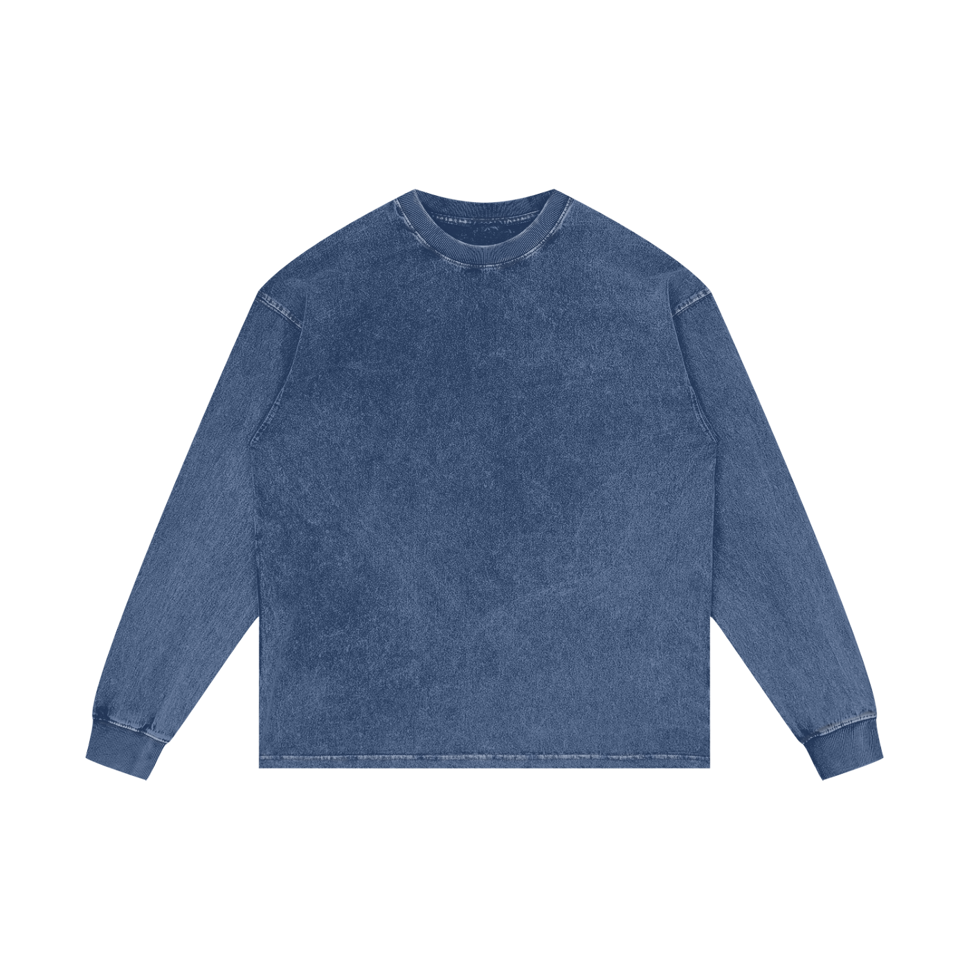 Acid Wash Cotton Long Sleeve T-Shirt