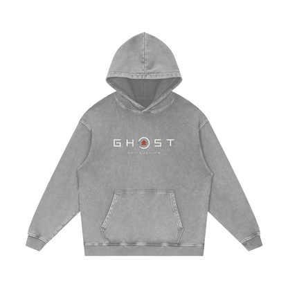 Ghost of Tsushima Snow Washed Loose Cotton Hoodie