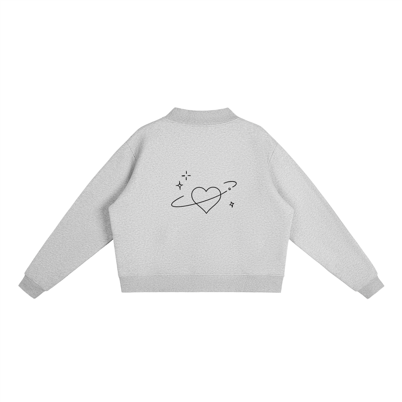 Valentine’s Essential Fleece Mock-Neck Sweatshirt