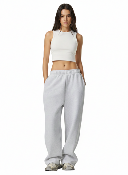 Contrast-Stitched Fleece Sweatpants