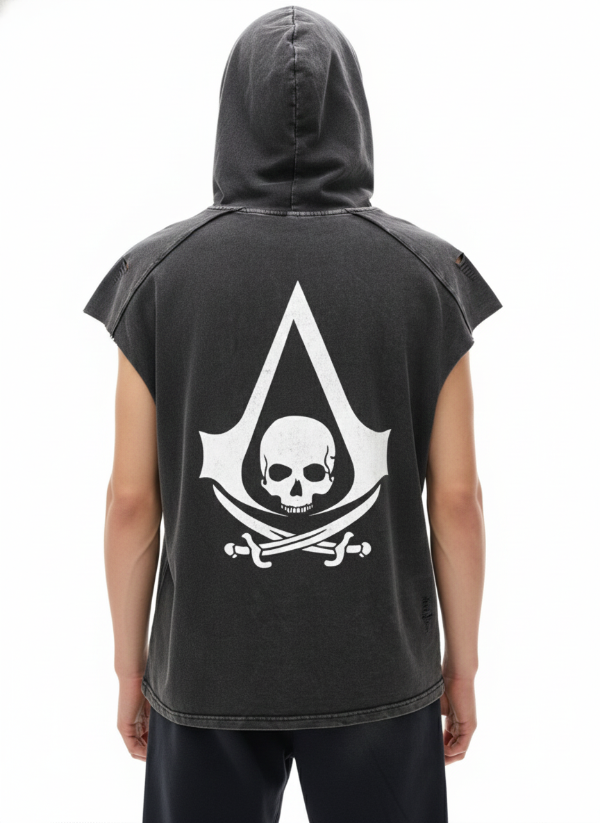 Assassin’s Creed Black Flag Hooded Tank Top