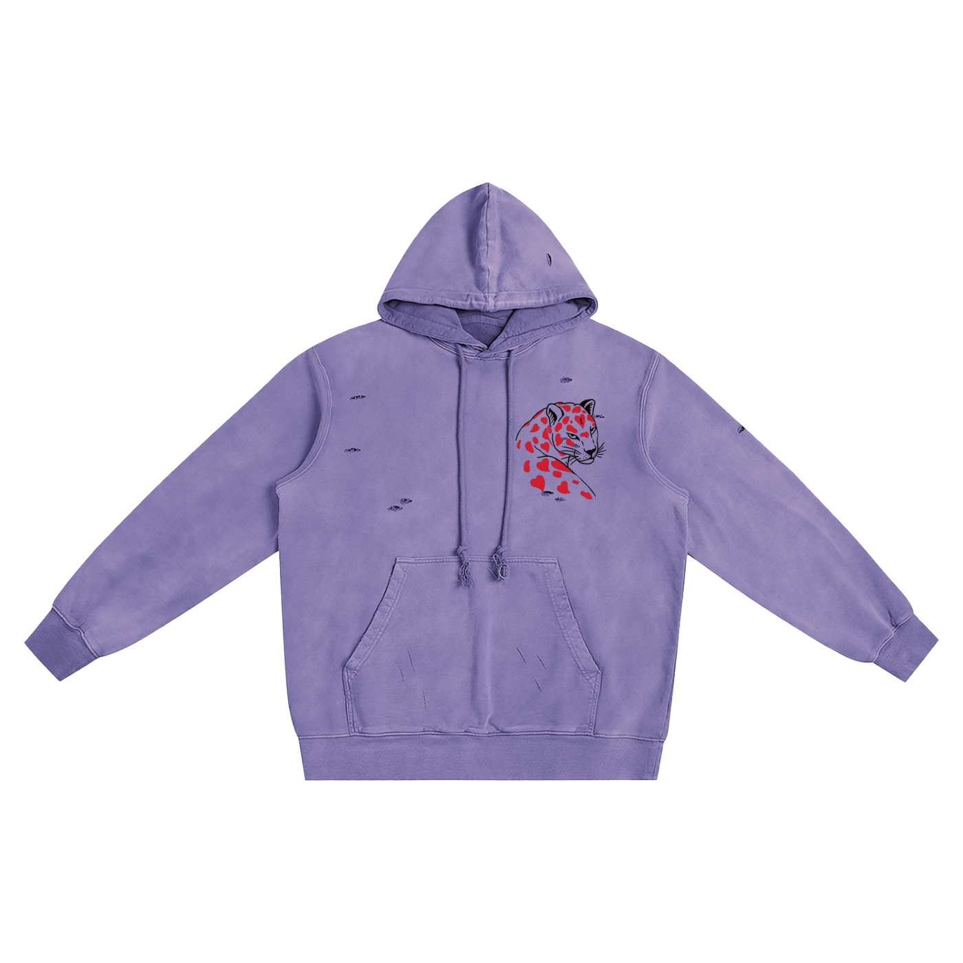 Distressed Vintage Wash Hoodie – Unisex Loose Fit