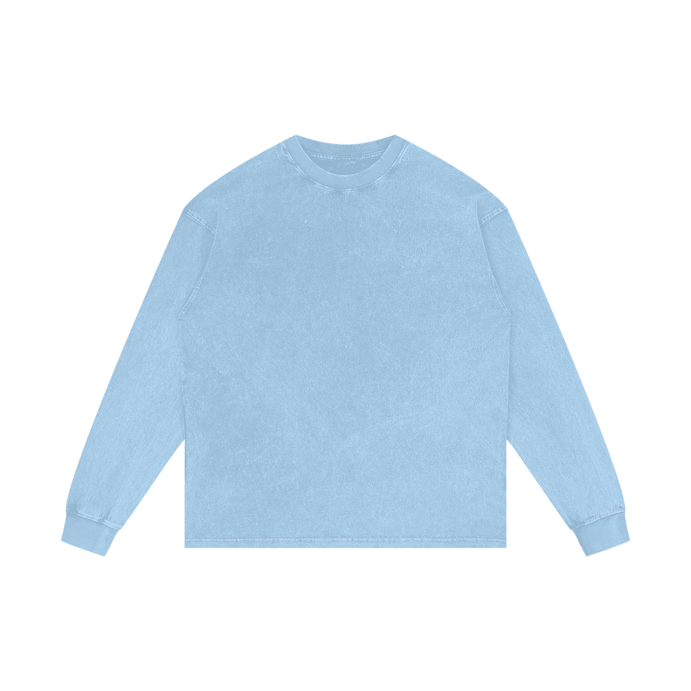 Acid Wash Cotton Long Sleeve T-Shirt