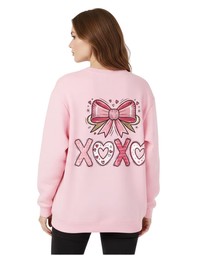Valentine’s Essential Fleece Mock-Neck Sweatshirt