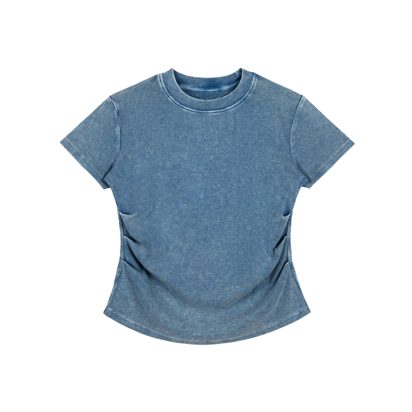 Vintage Washed Bodycon Cotton T-Shirt