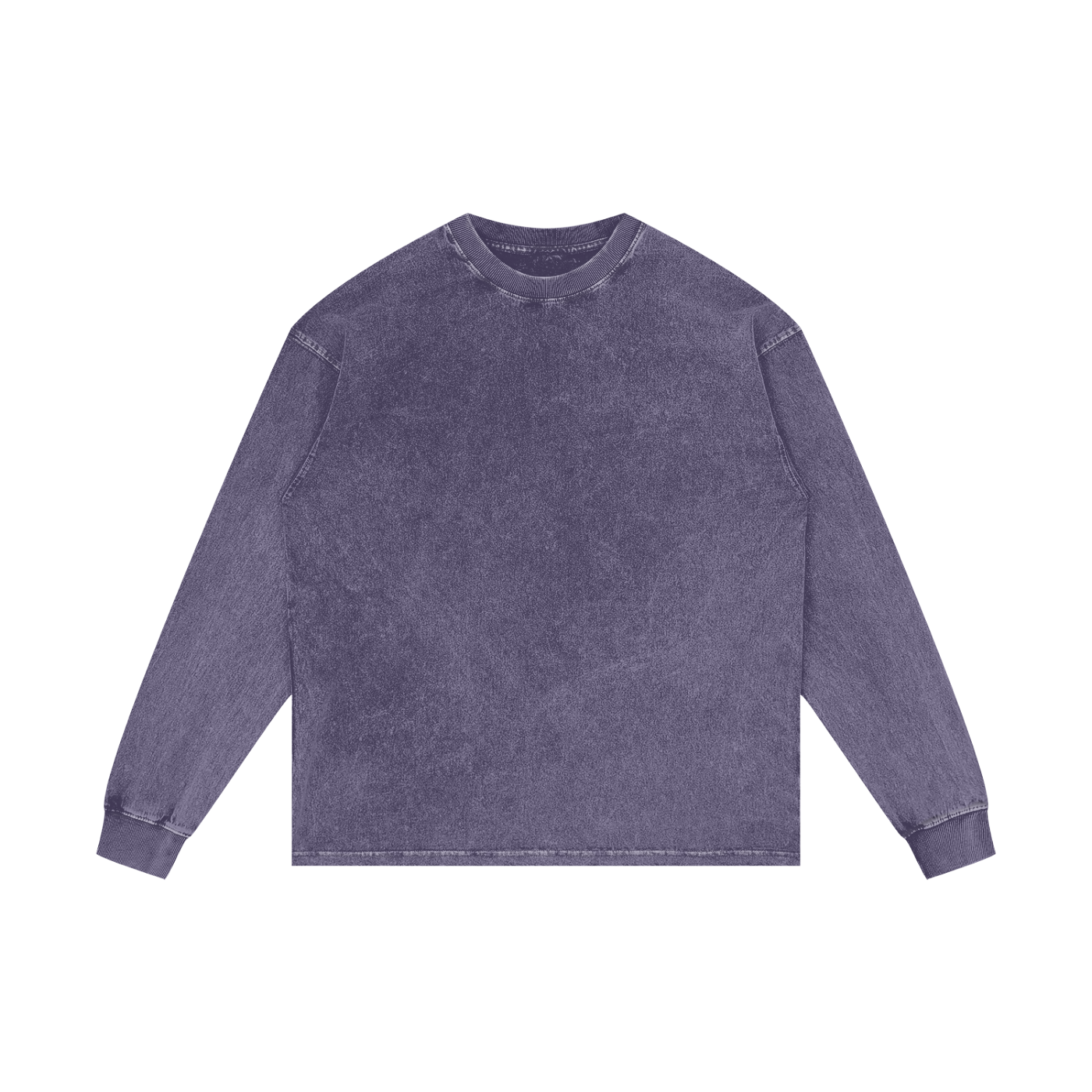 Acid Wash Cotton Long Sleeve T-Shirt