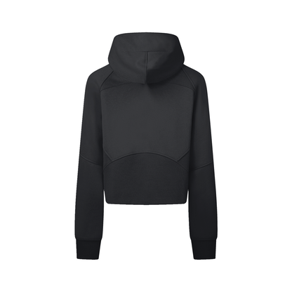 Cropped Zip-Through Hoodie