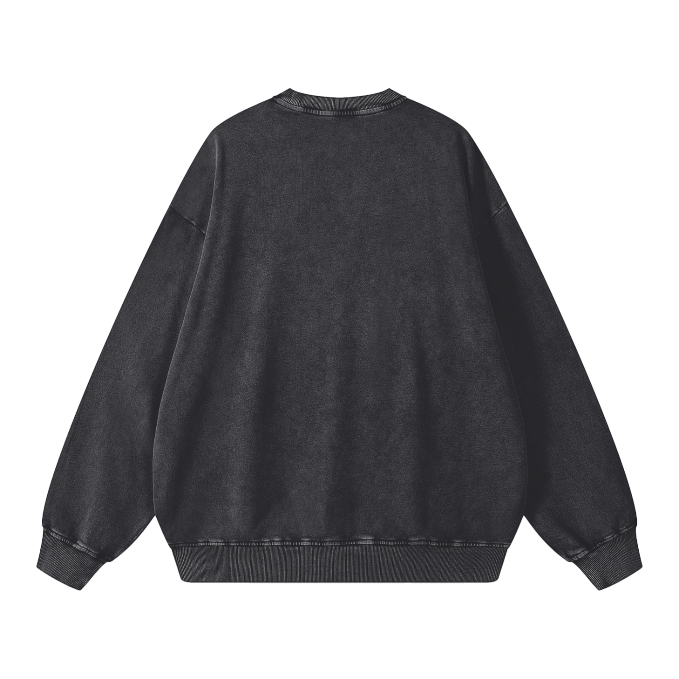 Snow Washed Cotton Crewneck Sweatshirt