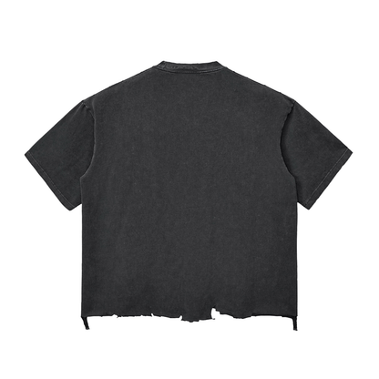 Ghost of Tsushima Snow Wash Raw-Hem Boxy T-shirt