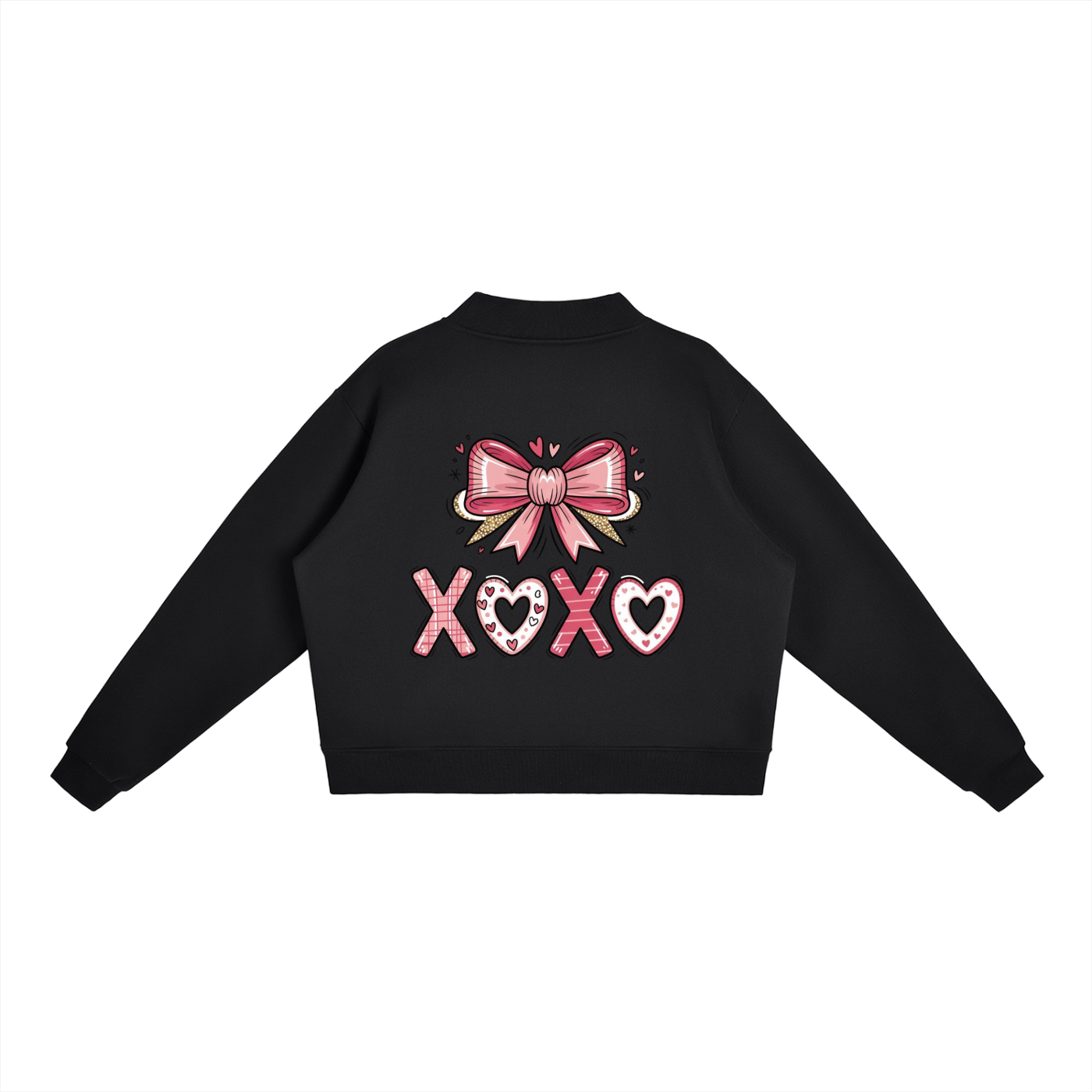 Valentine’s Essential Fleece Mock-Neck Sweatshirt
