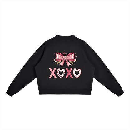 Valentine’s Essential Fleece Mock-Neck Sweatshirt