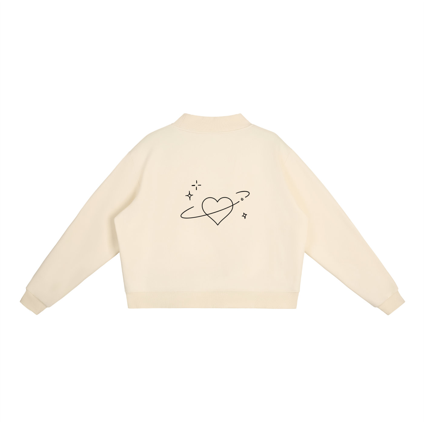 Valentine’s Essential Fleece Mock-Neck Sweatshirt