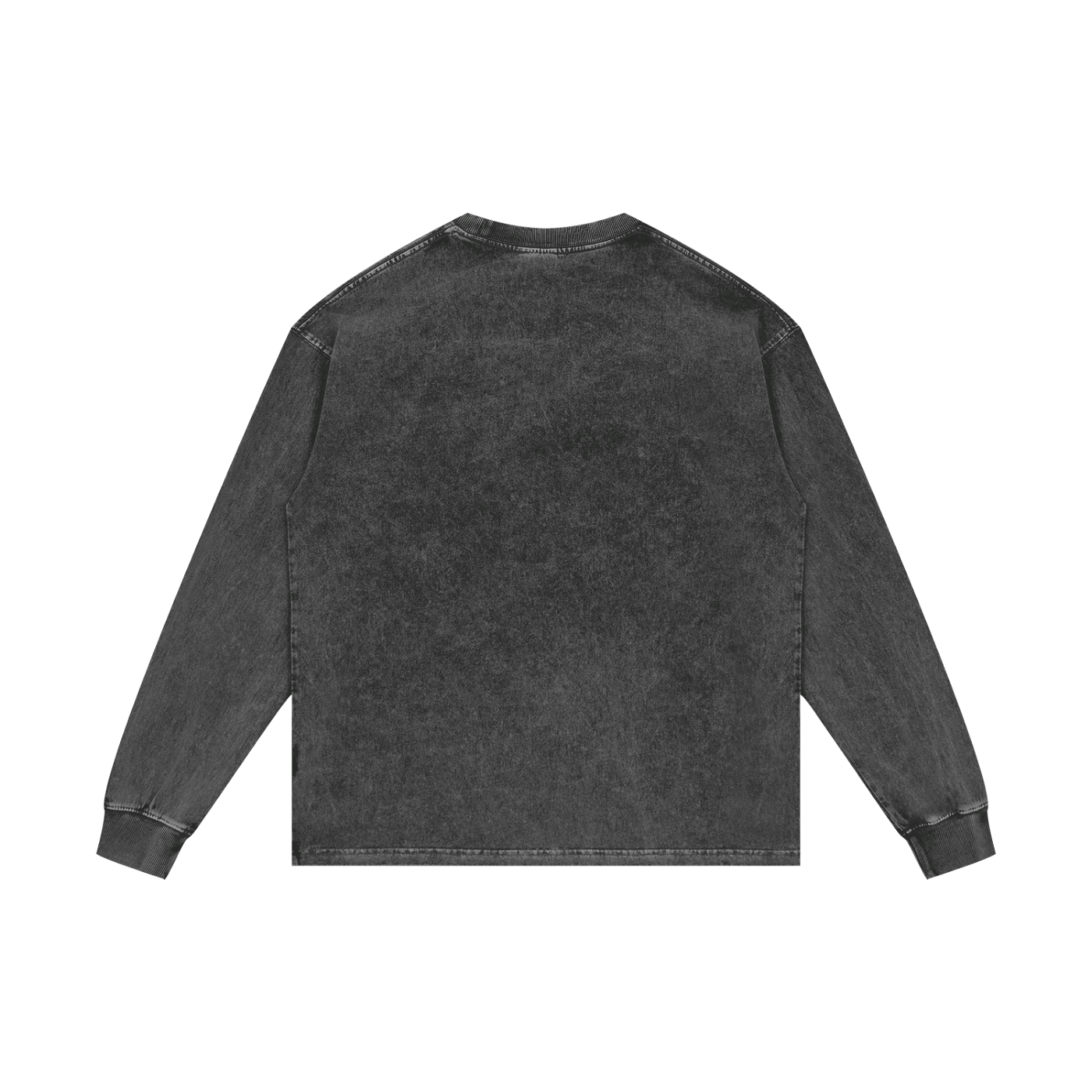 Acid Wash Cotton Long Sleeve T-Shirt