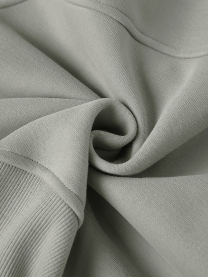 Cropped Zip-Through Hoodie