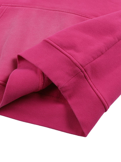 Valentine’s Day Sunfade Fleeced Hoodie – Unisex Loose Fit