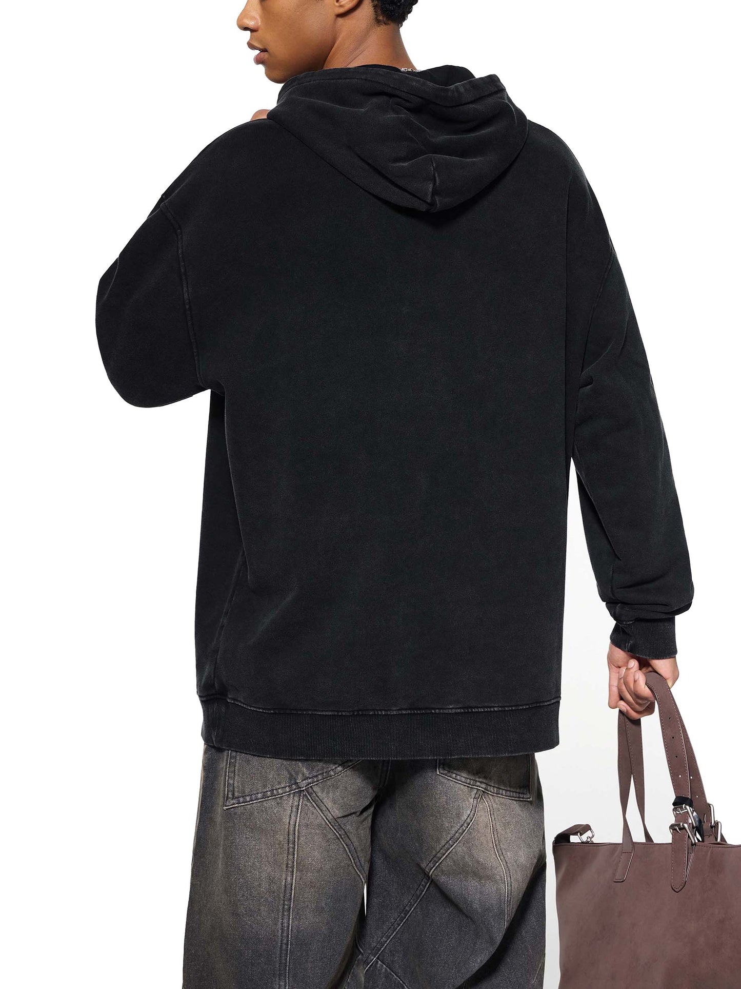 Ghost of Tsushima Snow Washed Loose Cotton Hoodie