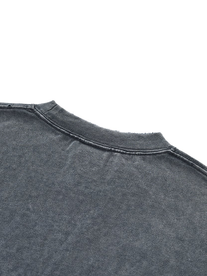 Ghost of Tsushima Snow Wash Raw-Hem Boxy T-shirt
