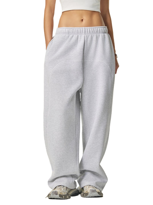 Contrast-Stitched Fleece Sweatpants
