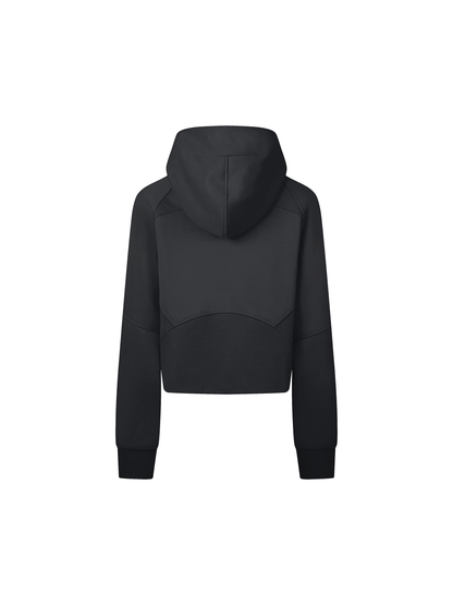 Cropped Zip-Through Hoodie
