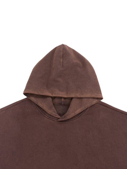 Sweat à capuche vintage en polaire dégradée délavée