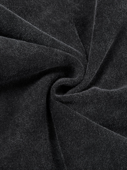 Vintage Washed Raw Edge Hoodie